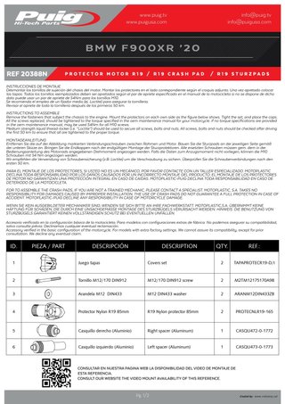 Protector motor carenado anticaidas R19 84B8