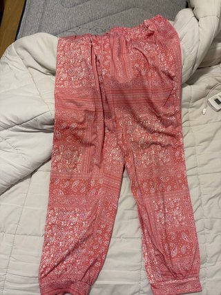 Pantalón estampado rosa verano