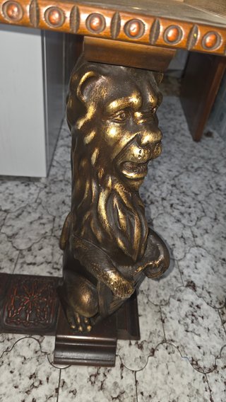 Mueble Castellano Madera Tallada con espejo