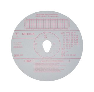 4x Discos tacógrafo camión 125 24 EC4K BD0C