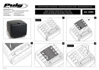 Base Metálica para baules cofres 2325/31 99DE
