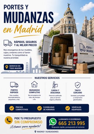 Portes Y Mudanzas en madrid