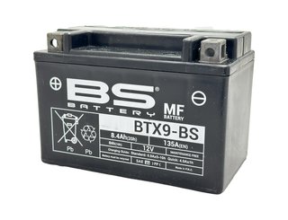 Batería BTX9-BS sin mantenimiento de 12V 16CC