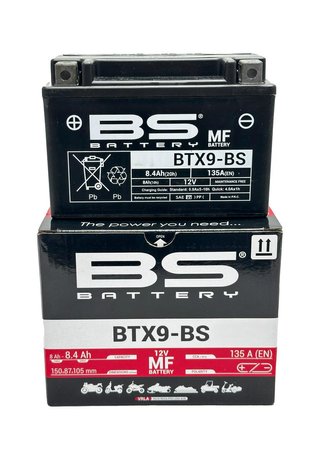 Batería BTX9-BS sin mantenimiento de 12V 16CC