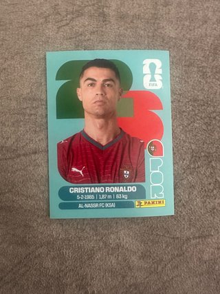 Cromo Cristiano Ronaldo Mundial 2026