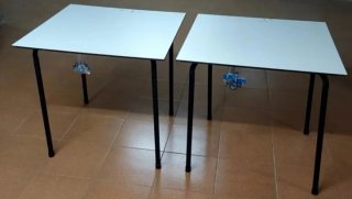 Tavoli Resol Smontabili in Metallo e Legno (a 25€ l'unità)