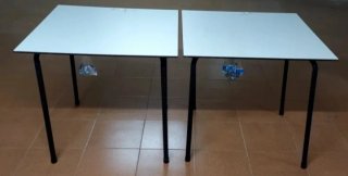 Tavoli Resol Smontabili in Metallo e Legno (a 25€ l'unità)