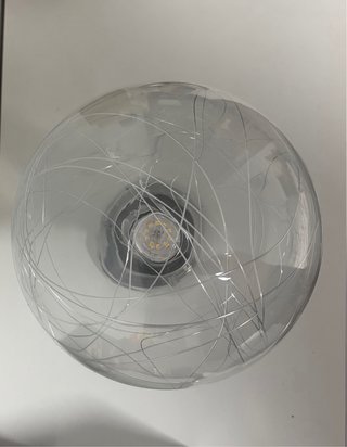 Lámpara de techo moderna cristal y metal