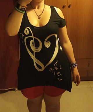 Camiseta/vestido Musical