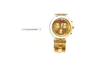 reloj pulsera unisex swatch irony diaphane chrono