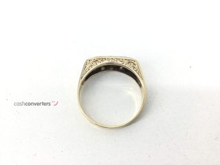 anillo oro 18k con piedra con diamante