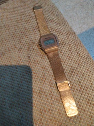 Reloj Marea Digital Mujer Dorado/Rosa