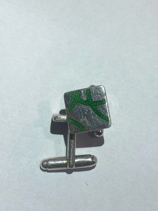 Gemelos de plata cuadrados