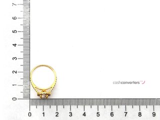 sortija oro 18k con piedra con diamante