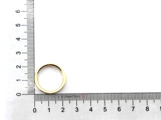 alianza oro 18k con piedra con diamante
