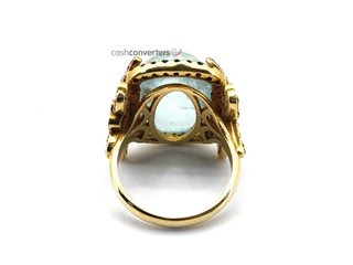 sortija oro 18k con piedra con diamante