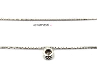 cadena oro 18k con piedra con diamante 20cm