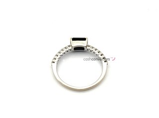 sortija oro 18k con piedra con diamante