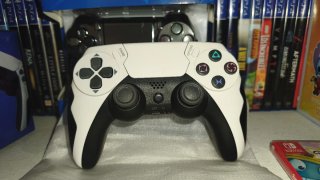 Mando Compatible PS4 Blanco y Negro