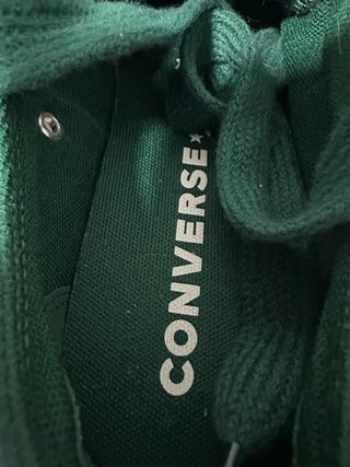 Zapatillas Converse plataforma verde/marrón