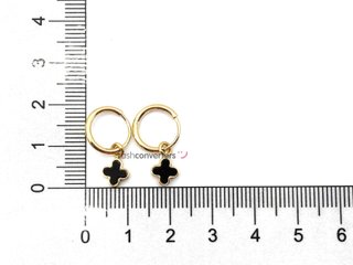 pendientes oro 18k con piedra con malaquita,onix