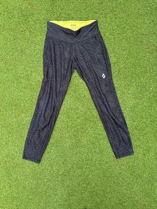 Leggings deportivos Crivit negros y amarillos