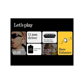 Nothing Ear (a) auriculares bluetooth graves