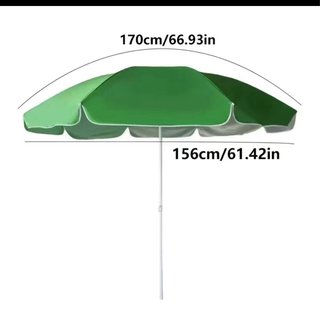 PARASOL PLAYA 170cm NUEVO - Inclinable +funda UV40