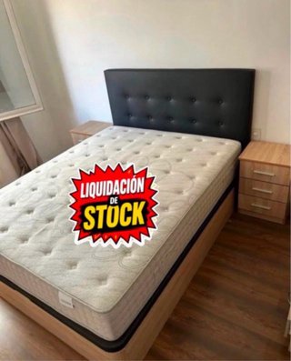 Canapé colchón y cabezal 135x190 en oferta