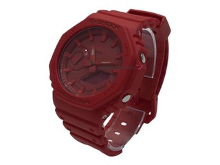 reloj pulsera caballero casio carbon core guard rojo
