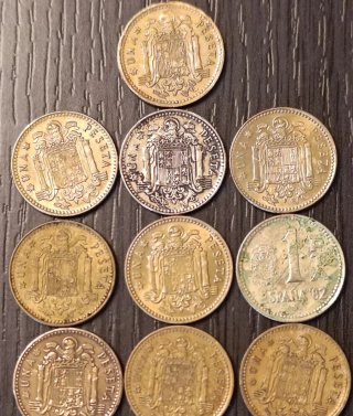 Lote Antiguas Monedas Peseta