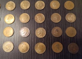 Lote Antiguas Monedas Peseta