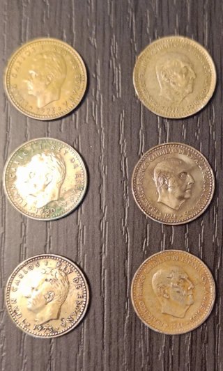 Lote Antiguas Monedas Peseta