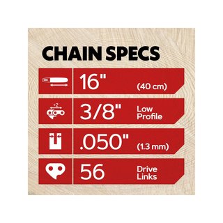 Oregon 91P056X3 Pack 3 cadenas motosierra bajo