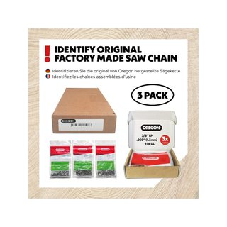 Oregon 91P056X3 Pack 3 cadenas motosierra bajo