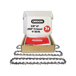 Oregon 91P056X3 Pack 3 cadenas motosierra bajo