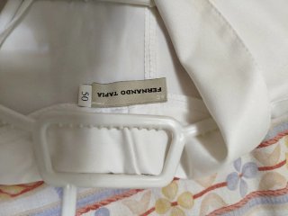 Vestido de novia blanco con chaqueta