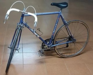 Bicicleta carretera antigua 5V 2 platos.