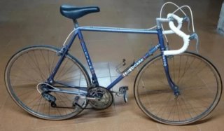 Bicicleta carretera antigua 5V 2 platos.