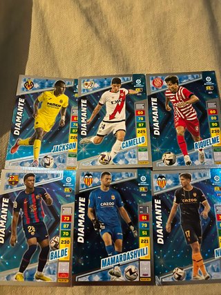 Lote 6 Cromos Diamante LaLiga Panini