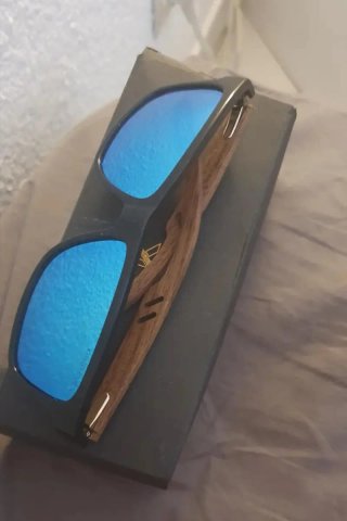 Gafas de Sol KINGSEVEN Polarizadas Madera Azul