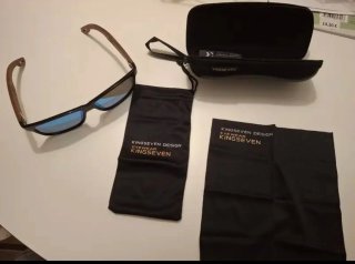 Gafas de Sol KINGSEVEN Polarizadas Madera Azul