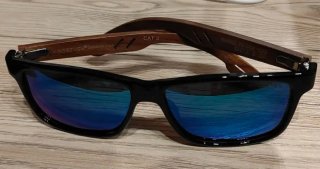 Gafas de Sol KINGSEVEN Polarizadas Madera Azul