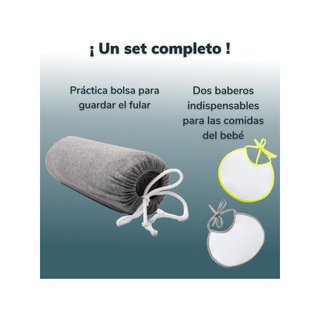 Fular portabebé ergonómico algodón orgánico
