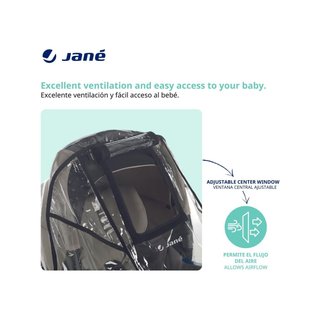 Jané burbuja lluvia capazo transparente