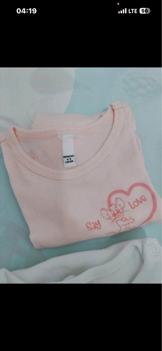 Set 4 body bimba cotone Faggotino