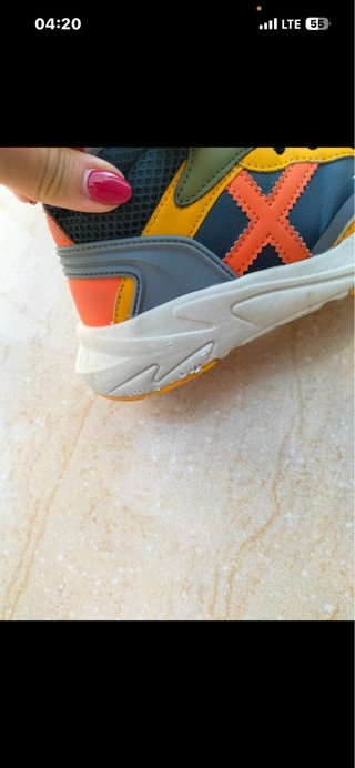 Scarpe Munich Bambino Blu Giallo