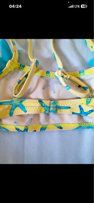 Costume da bagno bambina con stelle marine