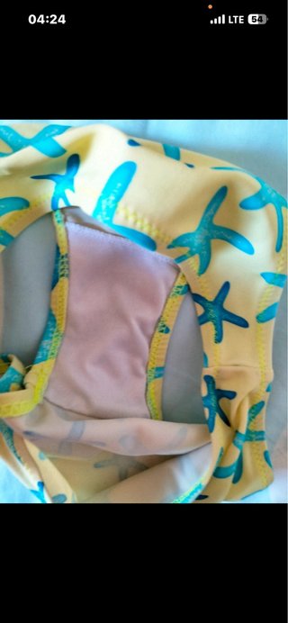Costume da bagno bambina con stelle marine