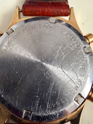 Orologio Lorenz Cronografo Vintage Oro Nero